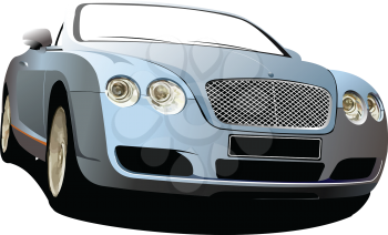 Royalty Free Clipart Image of a Convertible Car