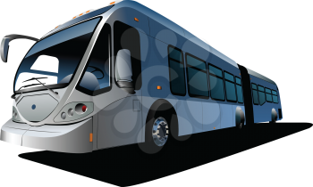Royalty Free Clipart Image of a City Bus