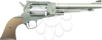 Royalty Free Clipart Image of a Revolver