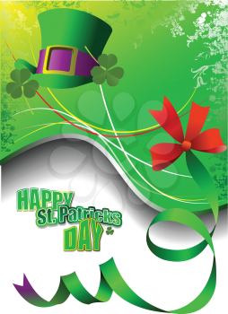 Royalty Free Clipart Image of a Happy St. Patrick's Day Message