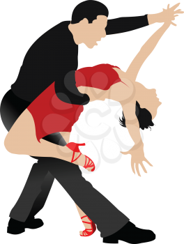 Couples dancing a tango