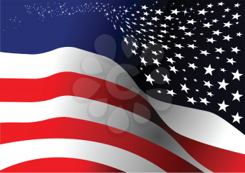 4th July – Independence day of United States of America. Vector illustration