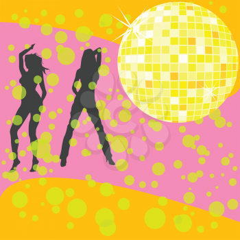Royalty Free Clipart Image of a Discotheque