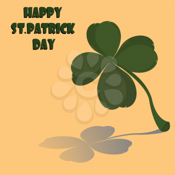 Royalty Free Clipart Image of a Happy St. Patrick's Day Greeting