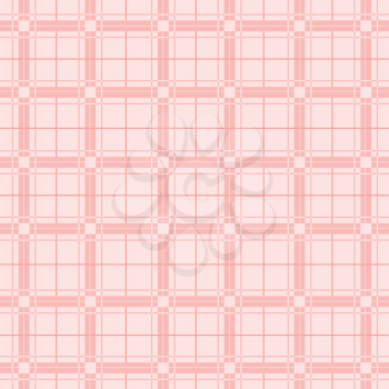 Royalty Free Clipart Image of a Light Pink Plaid Background
