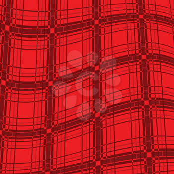 Royalty Free Clipart Image of a Wavy Plaid Background