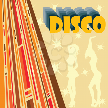 Royalty Free Clipart Image of a Disco Background