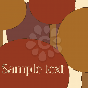 Royalty Free Clipart Image of a Round Tree or Lollipop Background