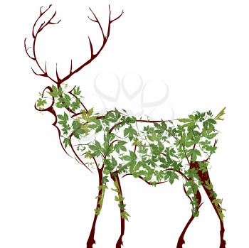 Designer deer illustration