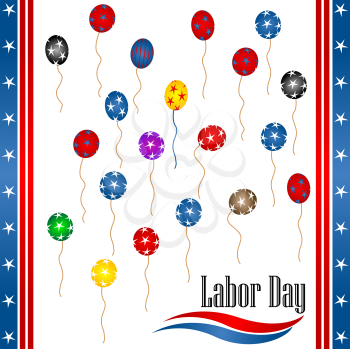 Labor day background illustration
