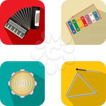 Music and party icon set 3 over white background