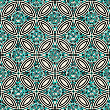 Abstract geometric wallpaper pattern seamless background. Vector illustration