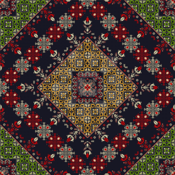 Romanian vector pattern inspired from traditional embroidery