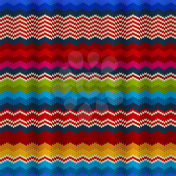 Knitted poncho texture for design, vector background