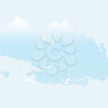 Royalty Free Clipart Image of a Grunge Cloud