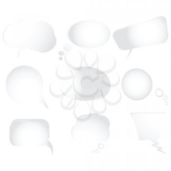 Royalty Free Clipart Image of a Text Bubbles