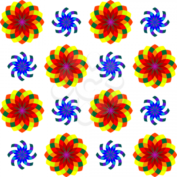 Royalty Free Clipart Image of a Pinwheel Background