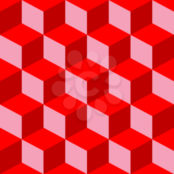 Royalty Free Clipart Image of a Red Pattern