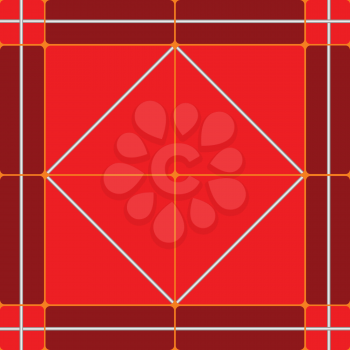 Royalty Free Clipart Image of a Red Stone Tile
