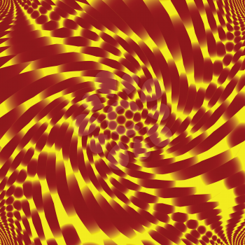 Royalty Free Clipart Image of a Retro Spiral Background