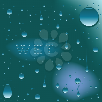 Royalty Free Clipart Image of a Wet Background With the Word Wet
