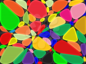 colored stones background, abstract vector art illustration