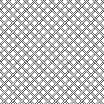design with metallic realistic mesh, abstract seamless pattern; vector art illustration