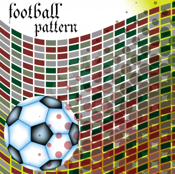 football abstract pattern, vector art illustration