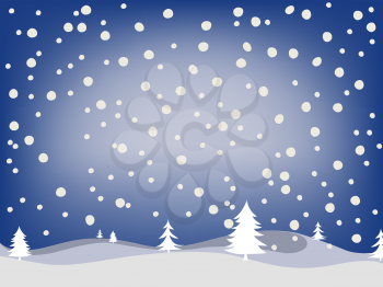 winter background, abstract vector art illustration