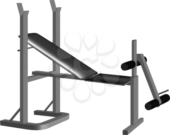 weight lifting equipment against white background, abstract vector art illustration; image contains gradient mesh