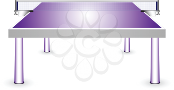 pingpong tennis table against white background, abstract vector art illustration; image contains transparency