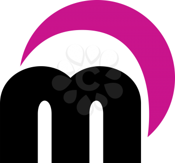 Royalty Free Clipart Image of a Lower Case M