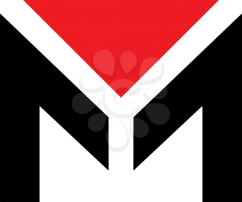 Royalty Free Clipart Image of an M