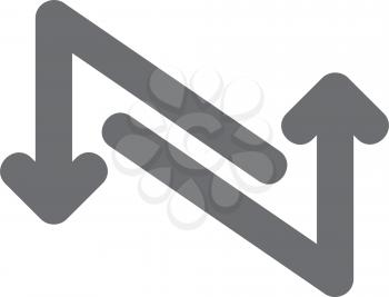 Royalty Free Clipart Image of Two Arrows