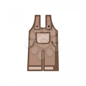 Royalty Free Clipart Image of Overalls