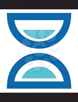 Royalty Free Clipart Image of an Hourglass Design