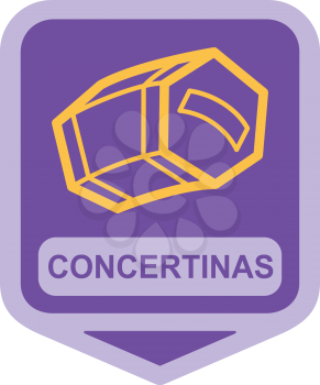 Royalty Free Clipart Image of a Concertinas Icon