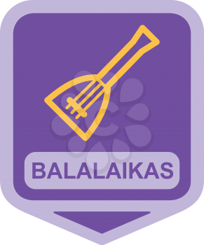 Royalty Free Clipart Image of a Balalaikas Icon