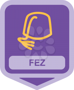 Royalty Free Clipart Image of a Fez