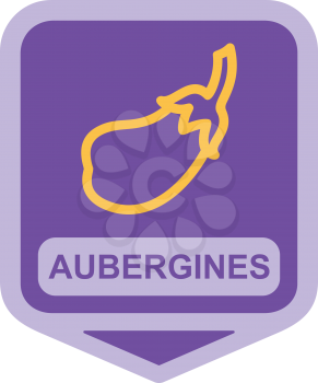 Royalty Free Clipart Image of Aubergines