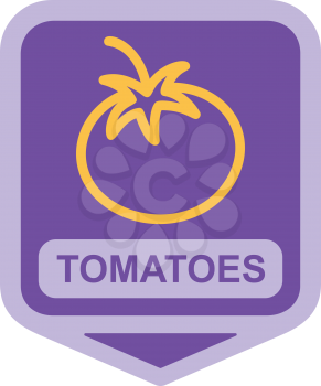 Royalty Free Clipart Image of a Tomato