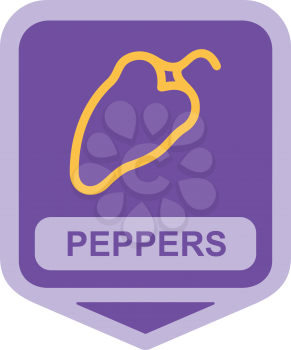 Royalty Free Clipart Image of a Pepper