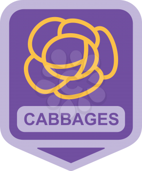 Royalty Free Clipart Image of a Cabbage