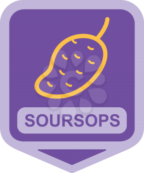 Royalty Free Clipart Image of a Soursop