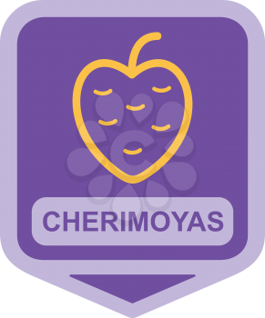 Royalty Free Clipart Image of a Cherimoya