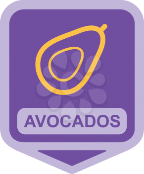 Royalty Free Clipart Image of an Avocado