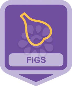 Royalty Free Clipart Image of a Fig