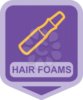Royalty Free Clipart Image of Hair Foam