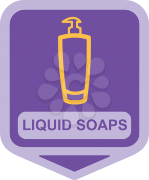 Royalty Free Clipart Image of Liquid Soap Dispenser