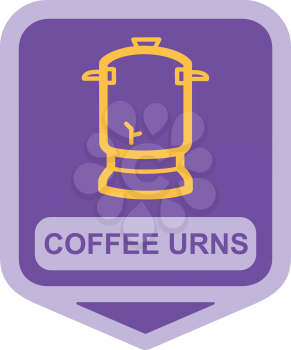 Royalty Free Clipart Image of a Coffee Urn